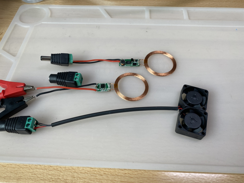 Inductive Charging Coils and Fans
