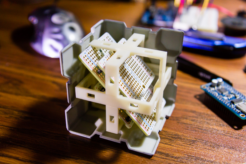 Stacking Protoboards in Cube