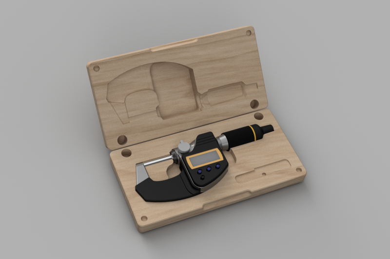 Micrometer Case Render