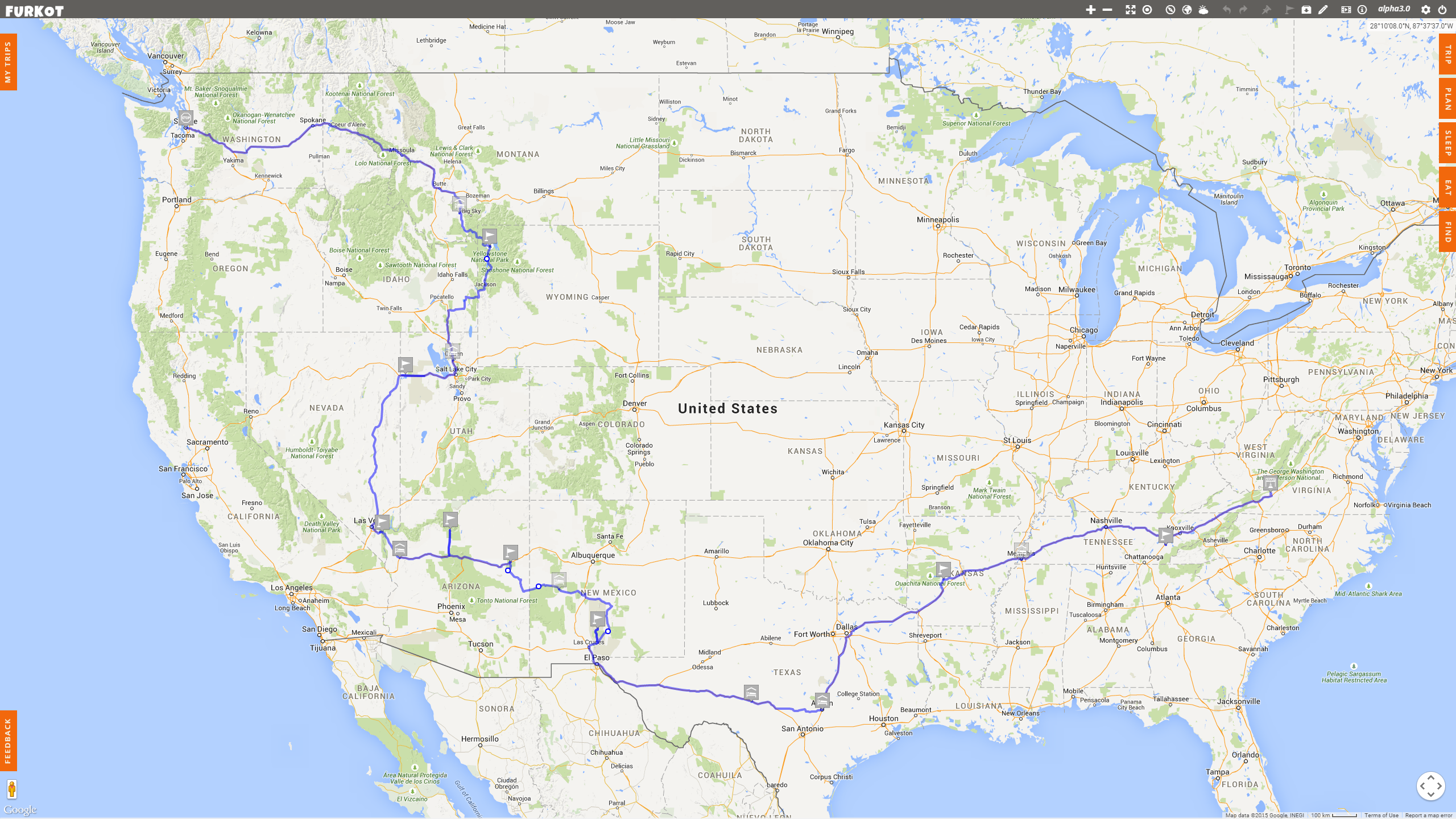 Roadtrip Map